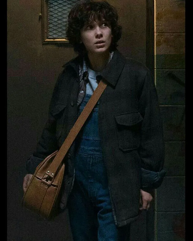 Stranger Things Eleven Striped Coat