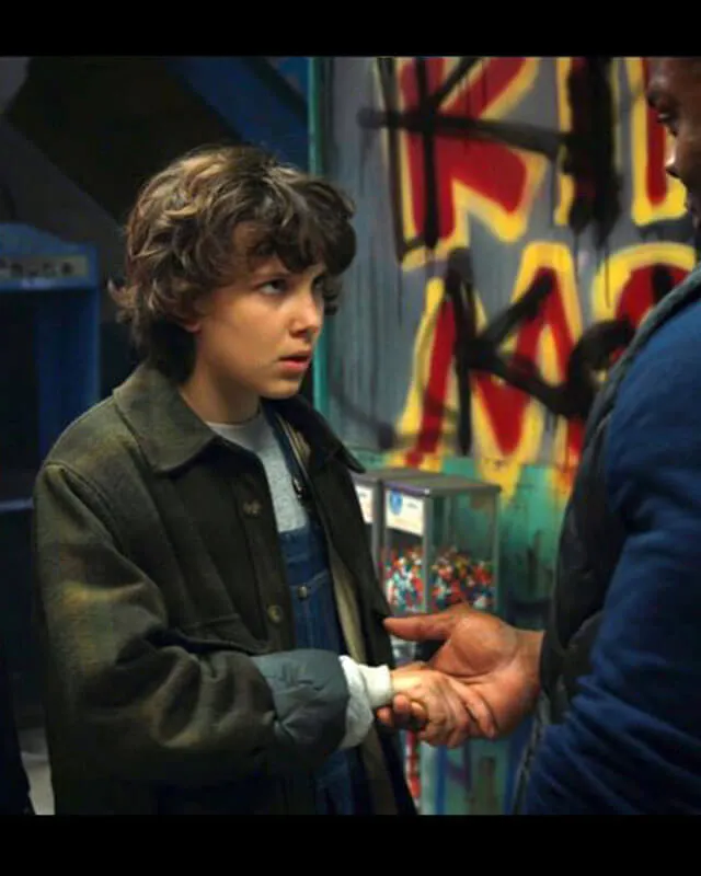 Stranger Things Eleven Striped Coat