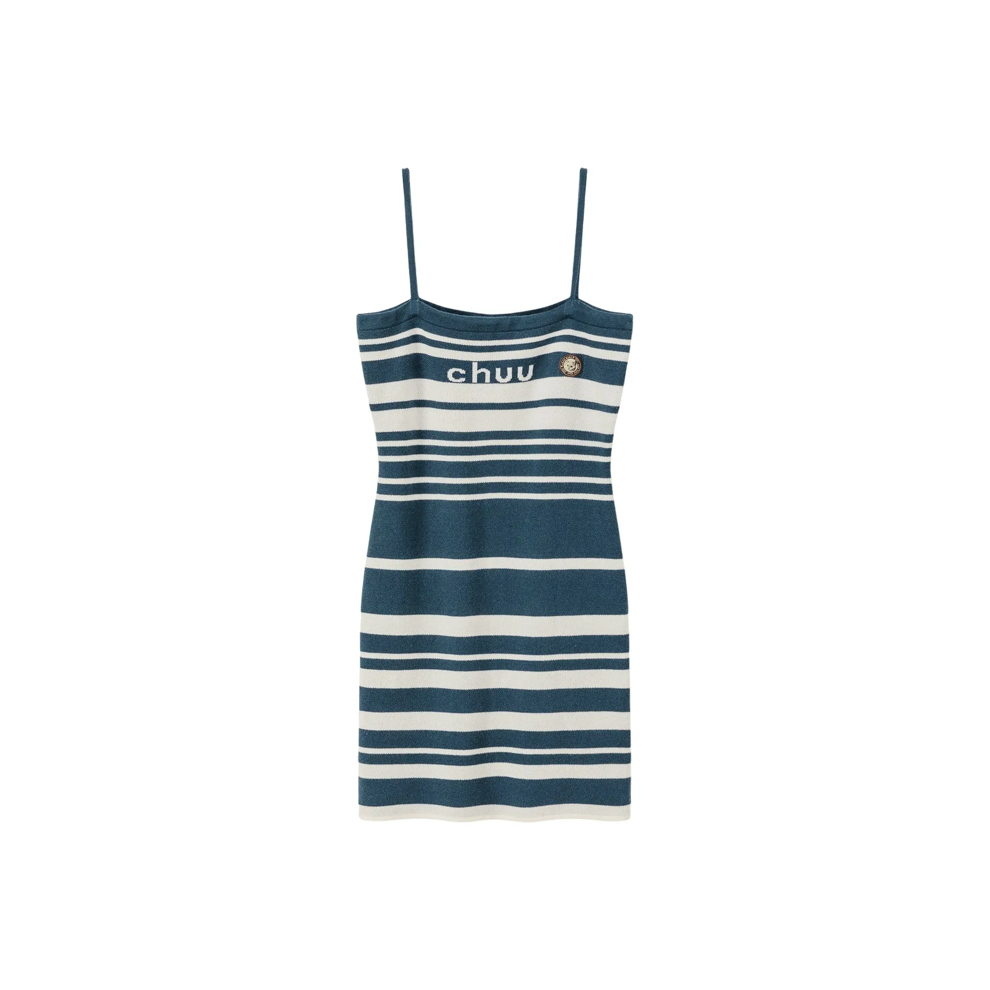 Stripe Knit Bustier Dress