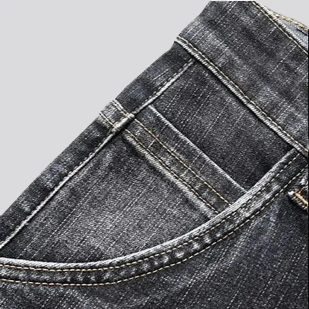 Tapered men's sanded jeans