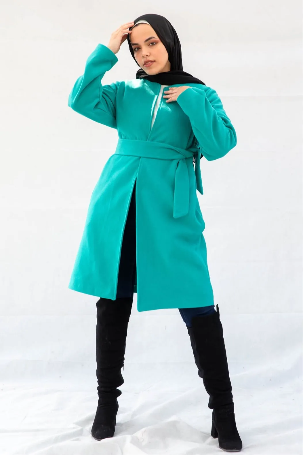 The Gem Coat - Turquoise