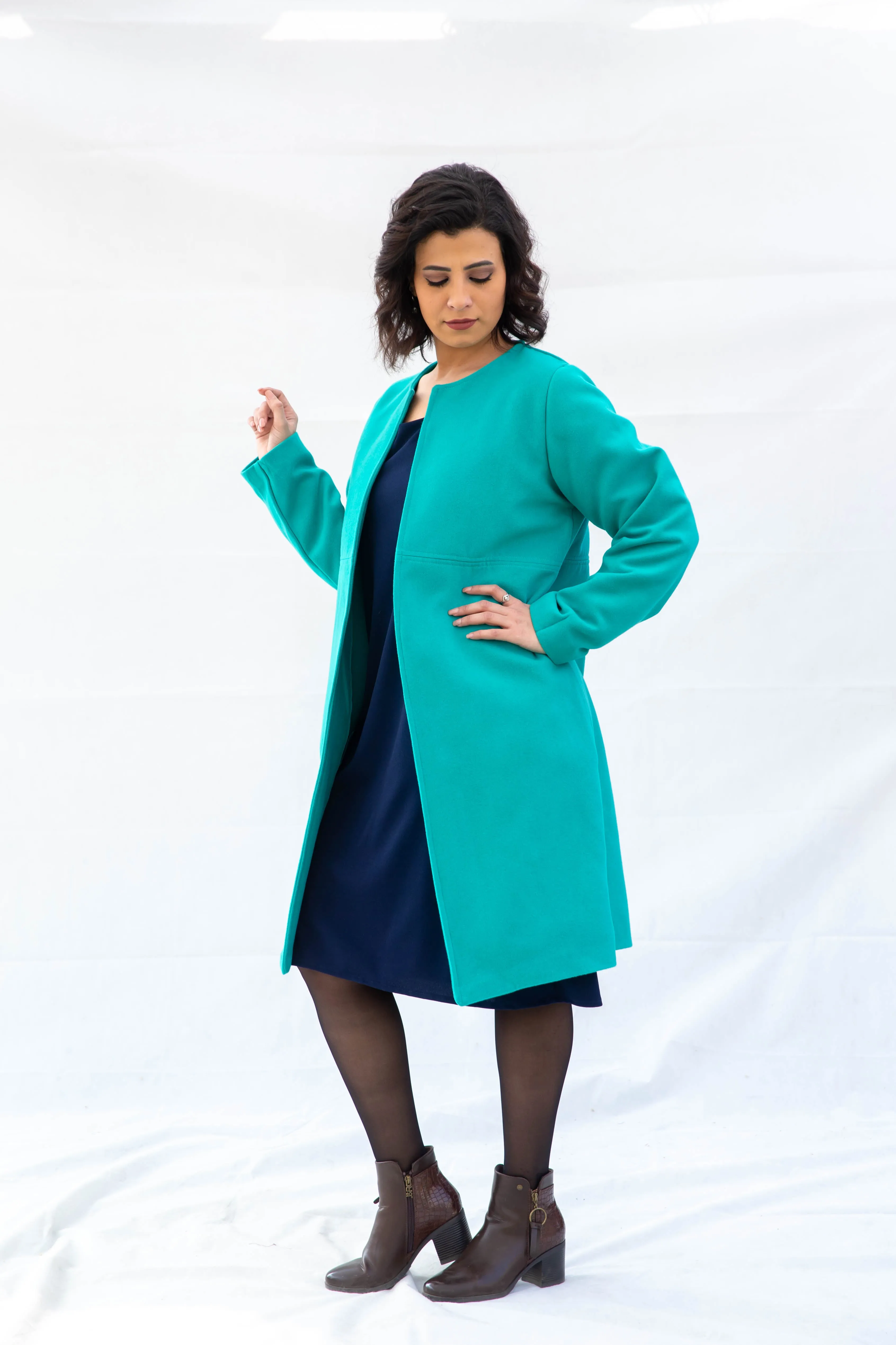 The Gem Coat - Turquoise