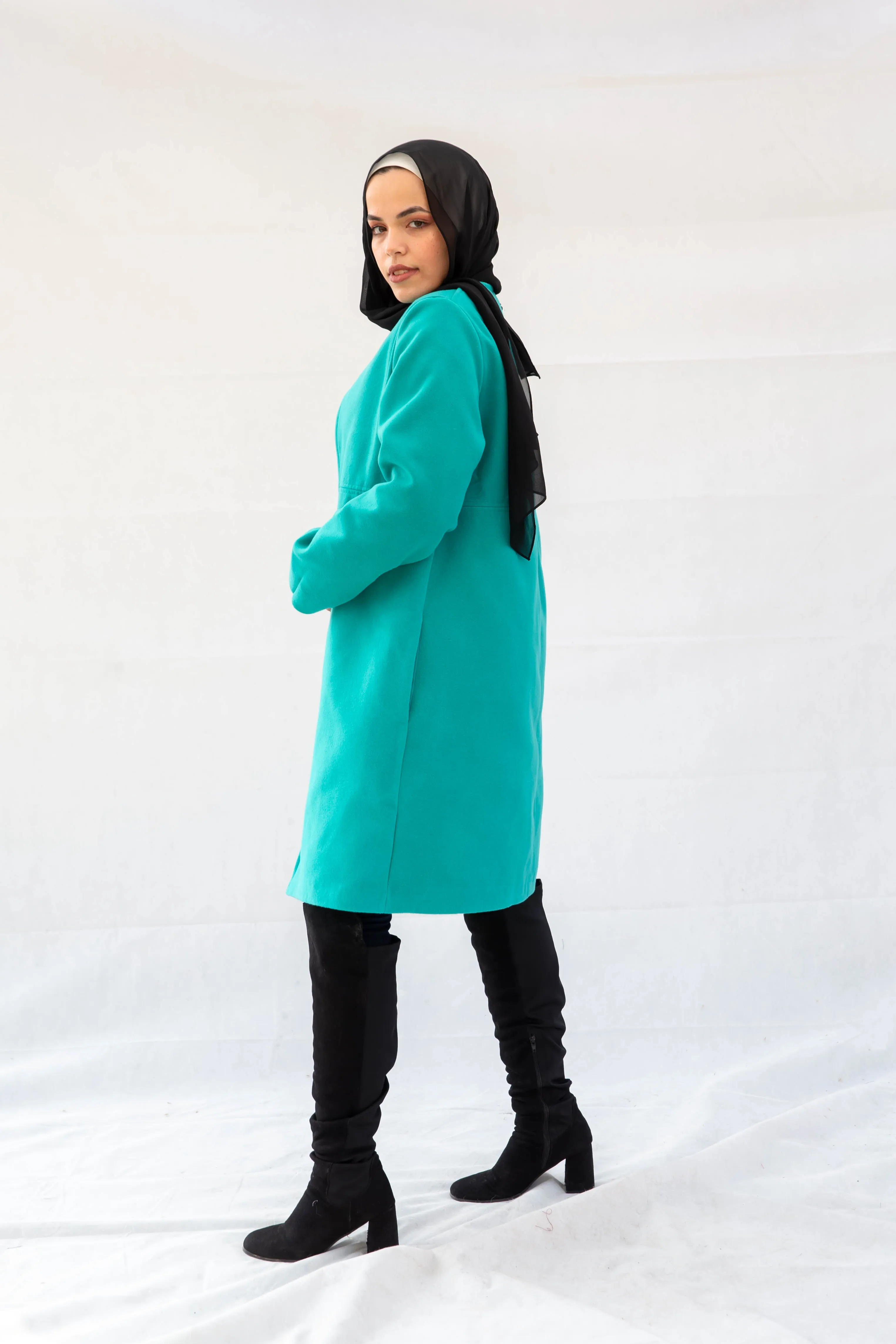 The Gem Coat - Turquoise