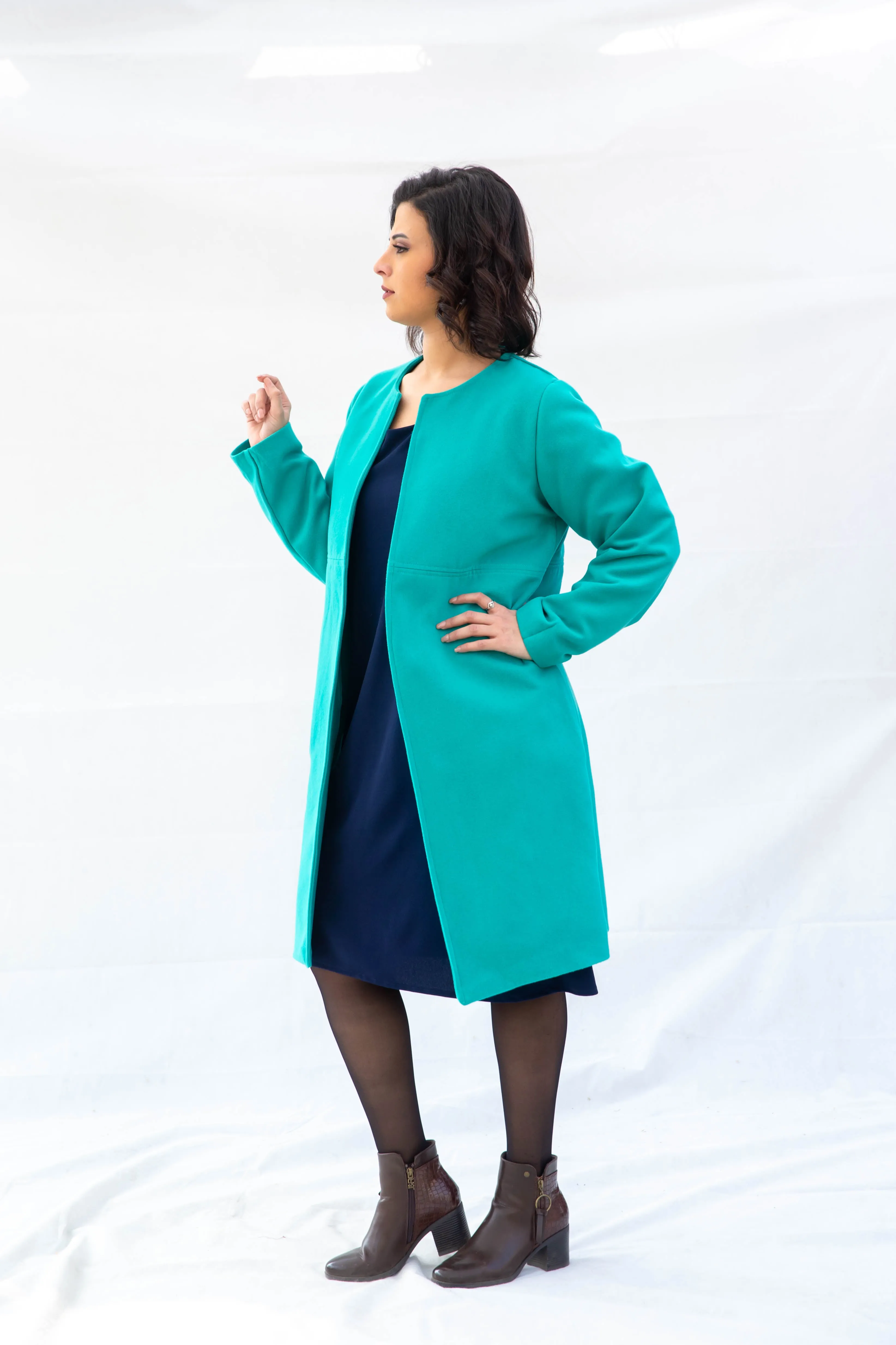 The Gem Coat - Turquoise