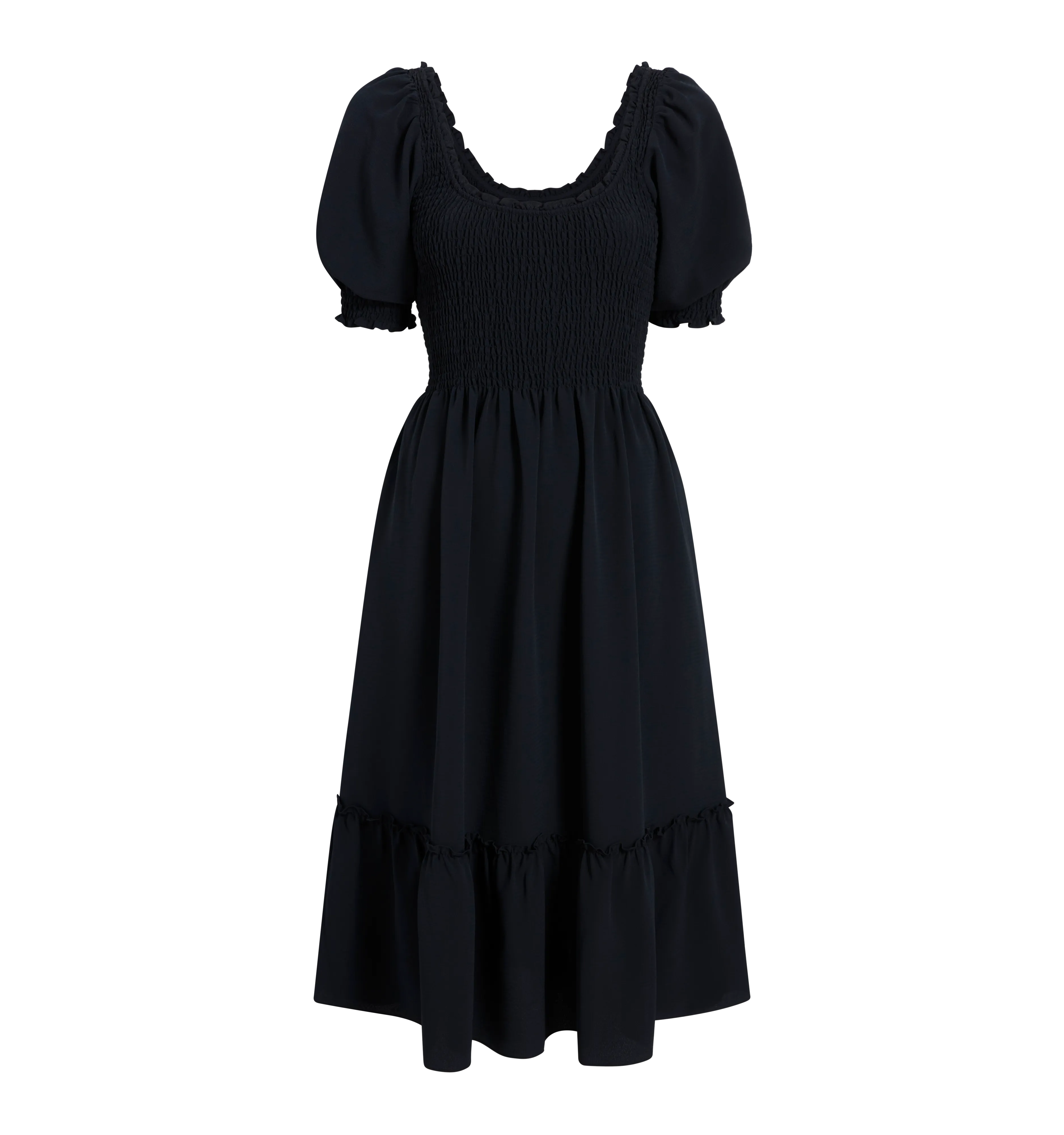 The Louisa Nap Dress - Black Crepe