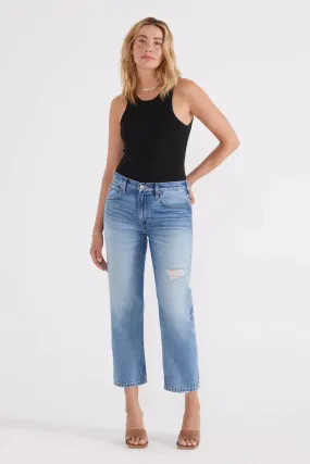 The Rhea Midrise Straight Crop Denim by ÉTICA - North Shore