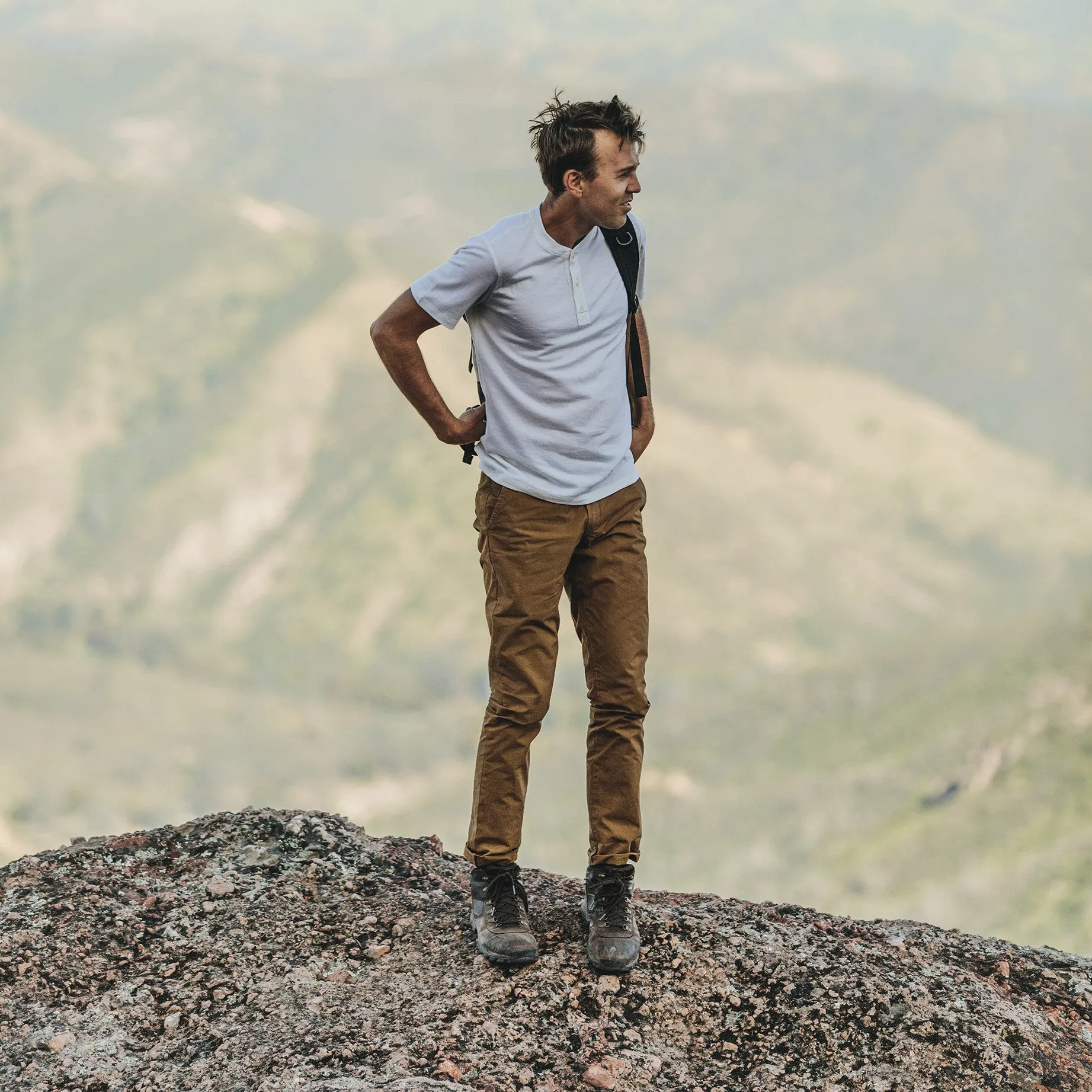 The Travel Chino in British Khaki