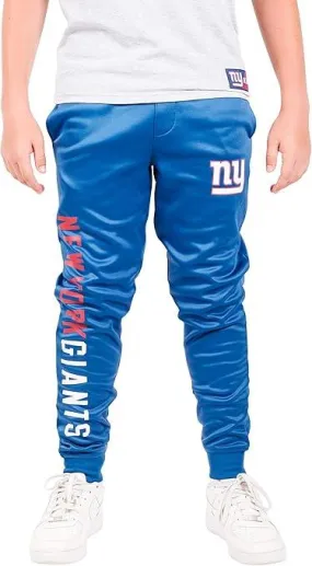 Ultra Game NFL Official Youth Super Soft Game Day Jogger Sweatpants, New York Giants|New York Giants