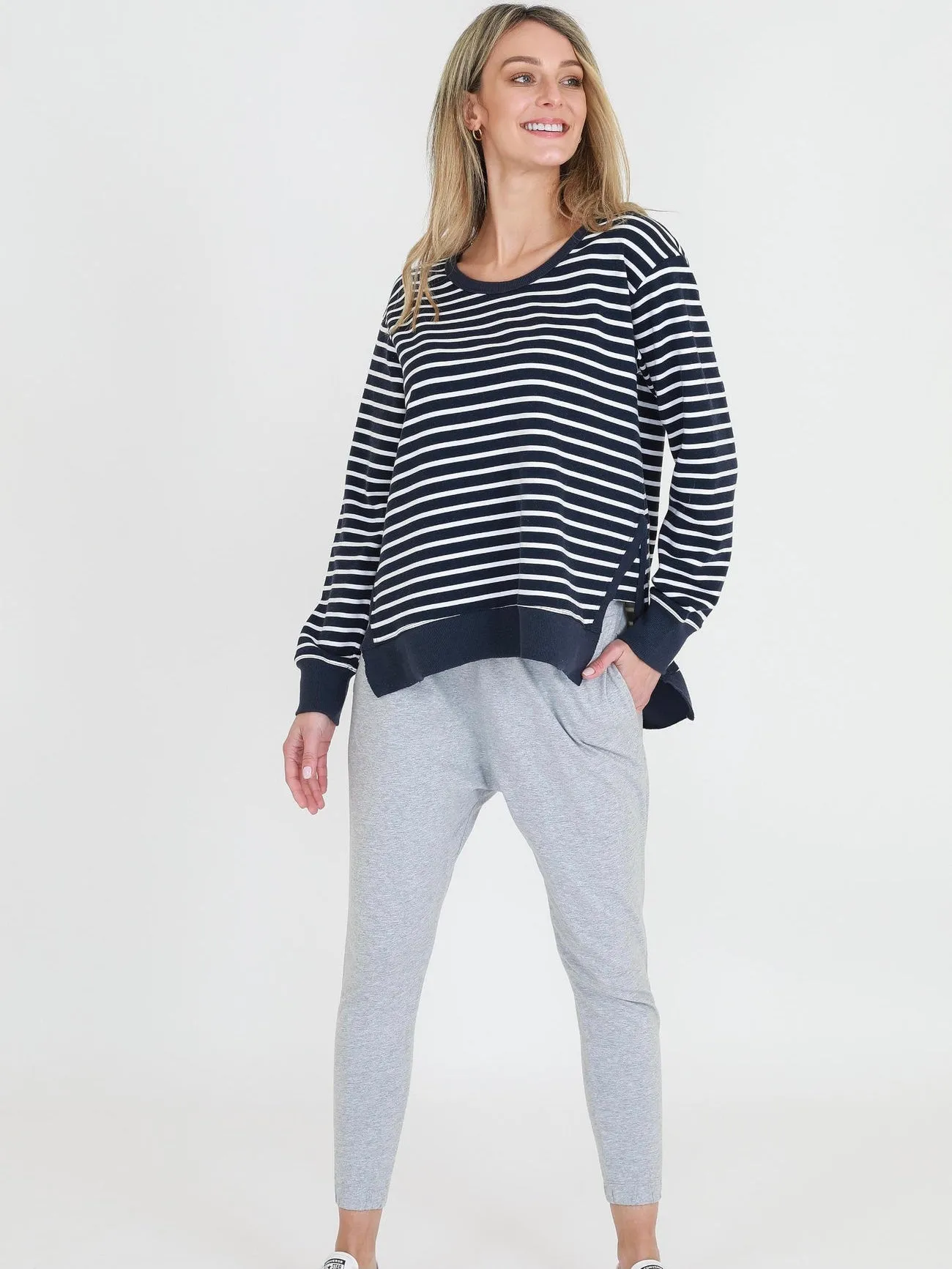 Ulverstone Sweater | Indigo Stripe | 3rd Story