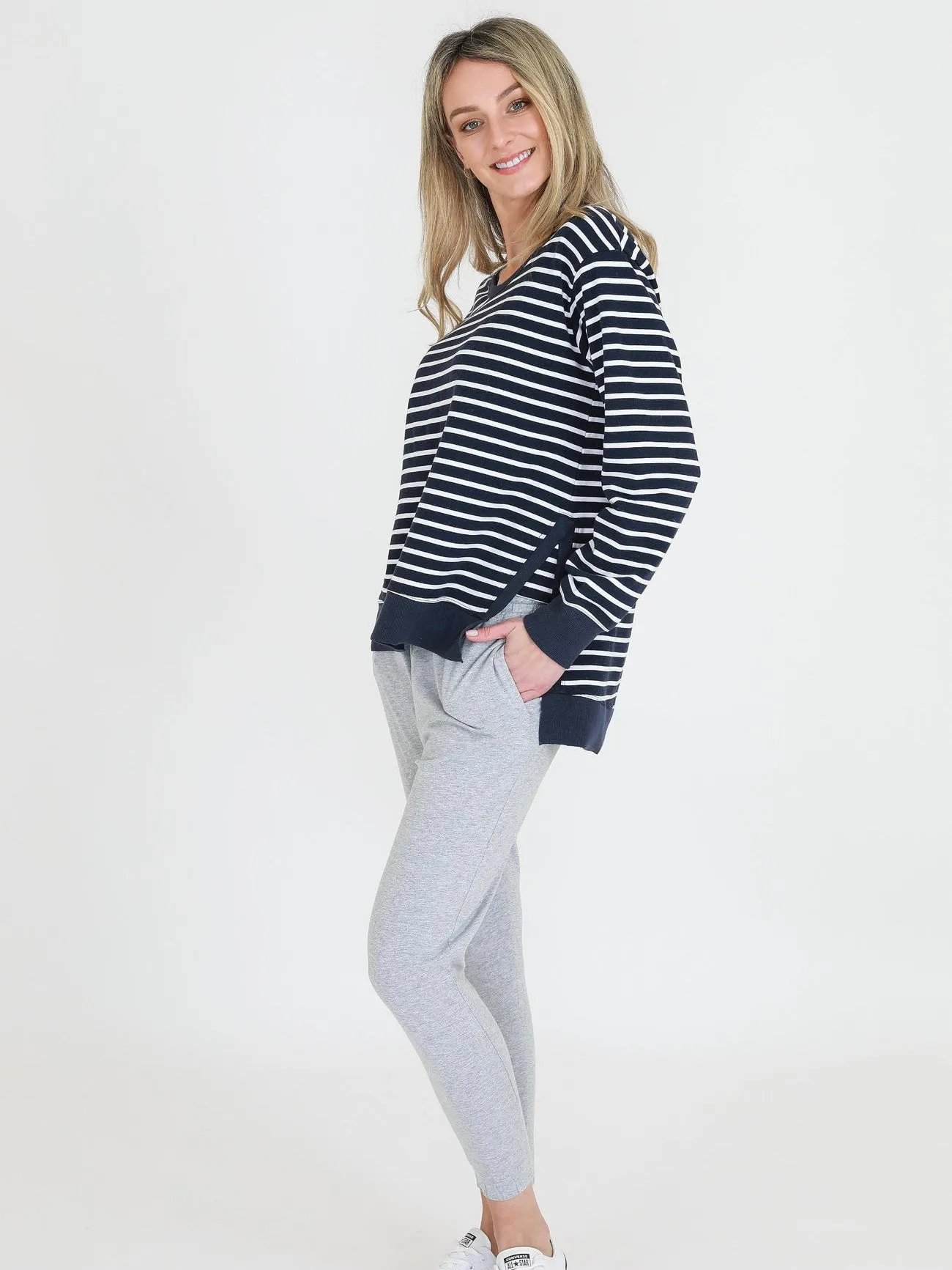 Ulverstone Sweater | Indigo Stripe | 3rd Story