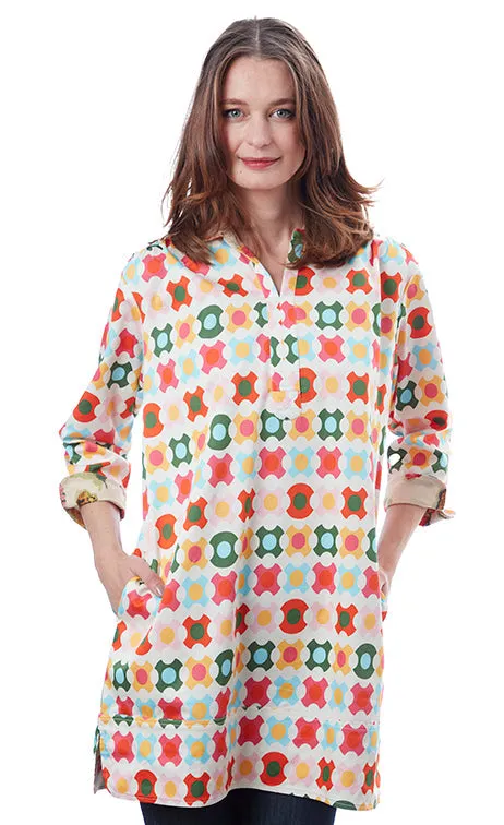 Vail Tunic - Colorful Geometric Pattern