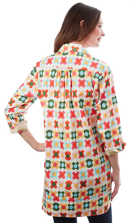 Vail Tunic - Colorful Geometric Pattern