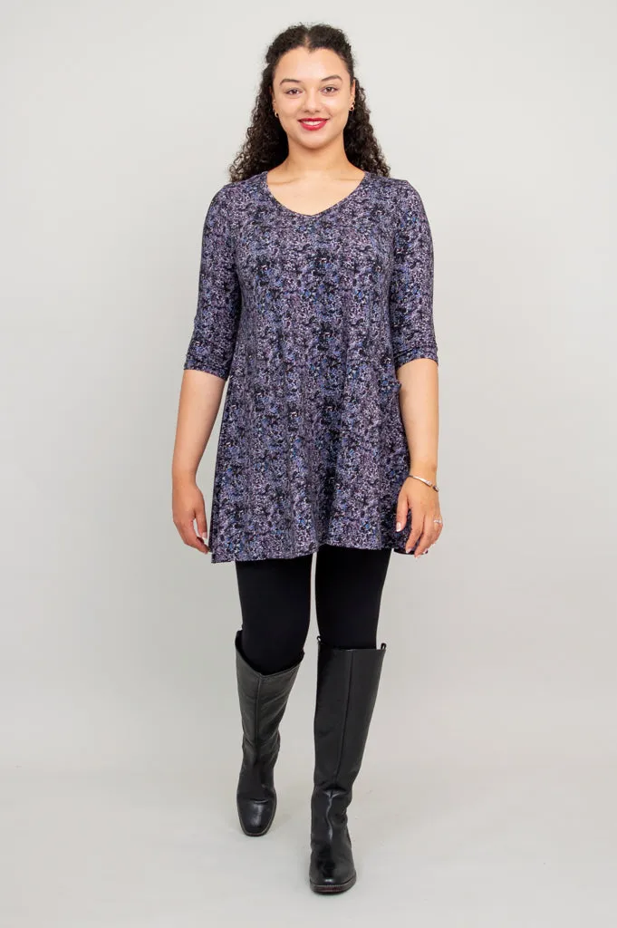 Veronica Tunic, Blue Space, Bamboo - Final Sale