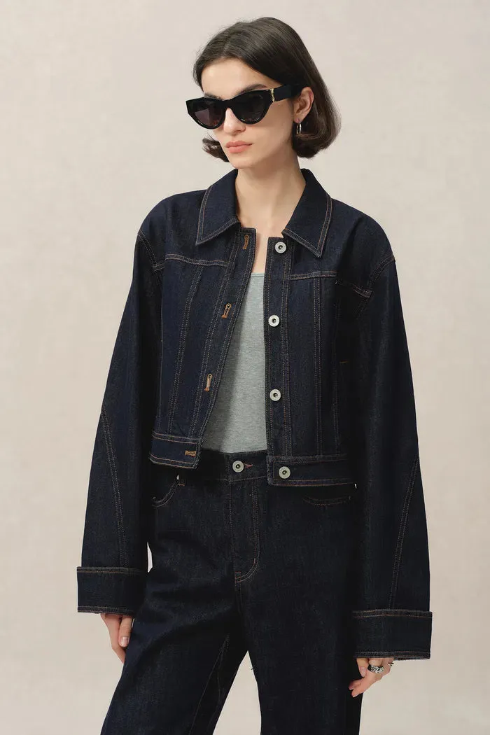 Wendy Denim Jacket in Raw Denim