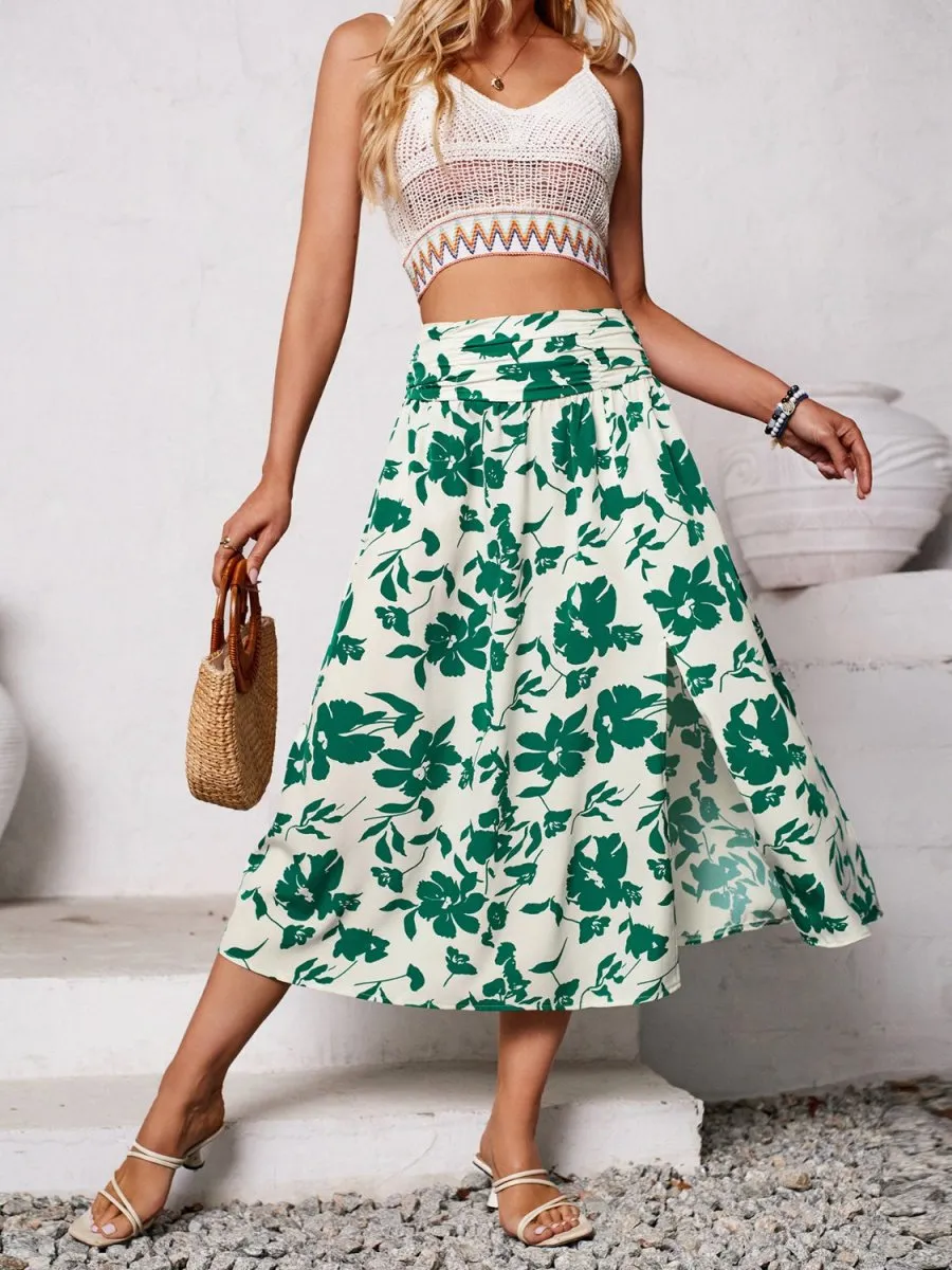 Whispering Wind A-Line Midi Skirt