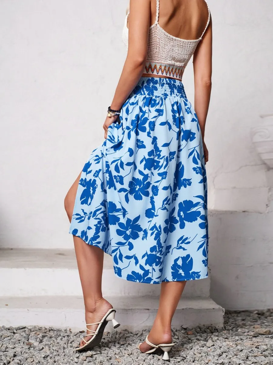 Whispering Wind A-Line Midi Skirt