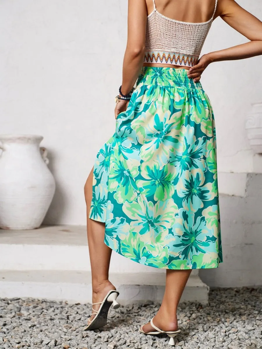 Whispering Wind A-Line Midi Skirt