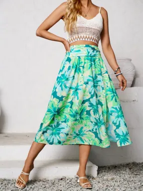 Whispering Wind A-Line Midi Skirt