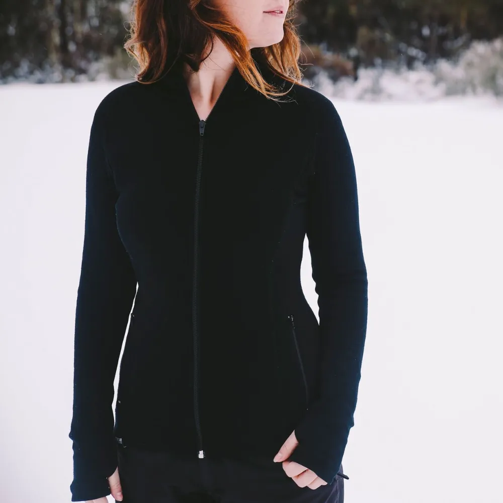 Women’s Tasmanian Merino 340 Ponte Full Zip Jacket - Final Sale