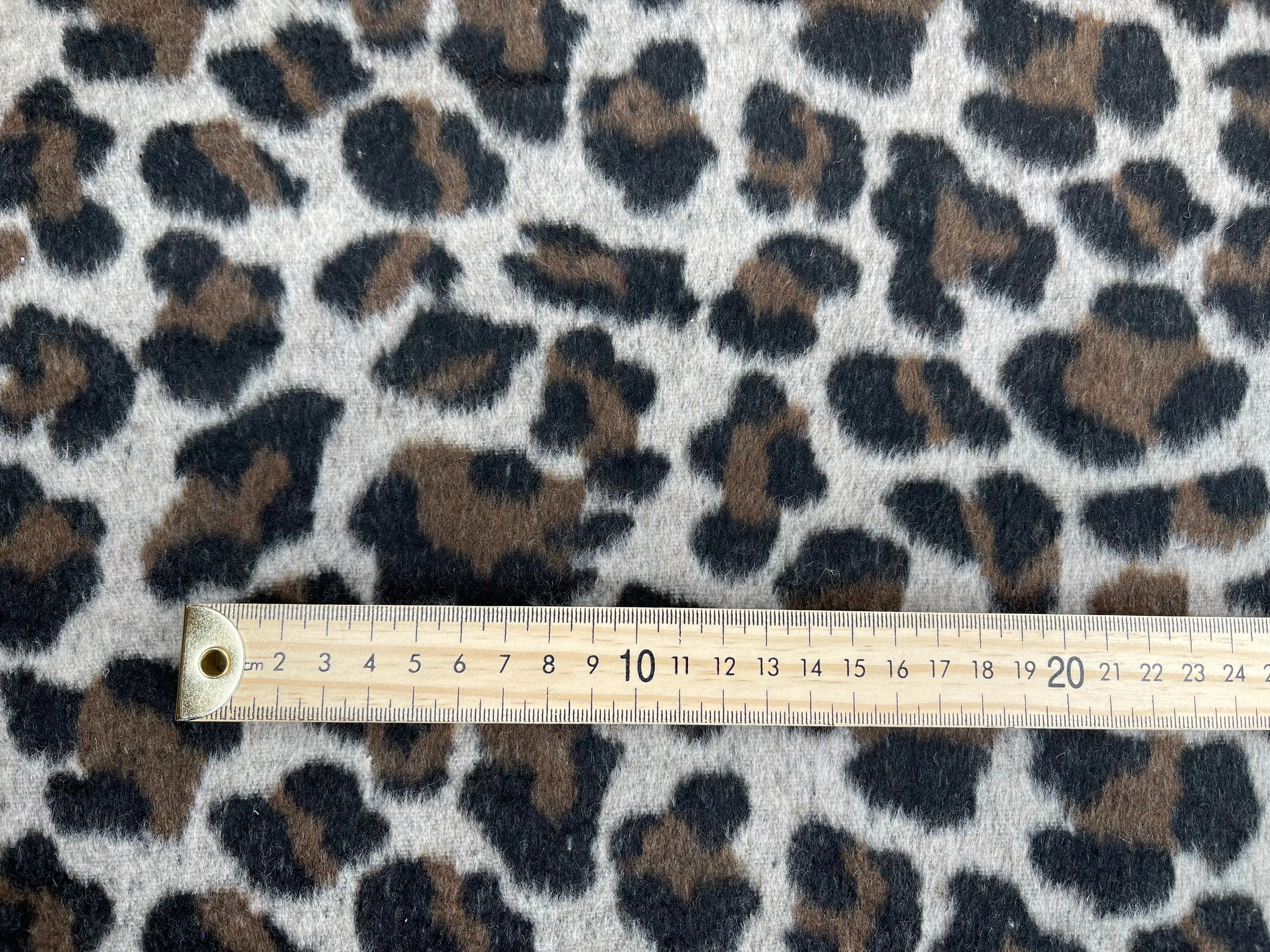 Wool Blend Leopard Fabric- 6067/9383