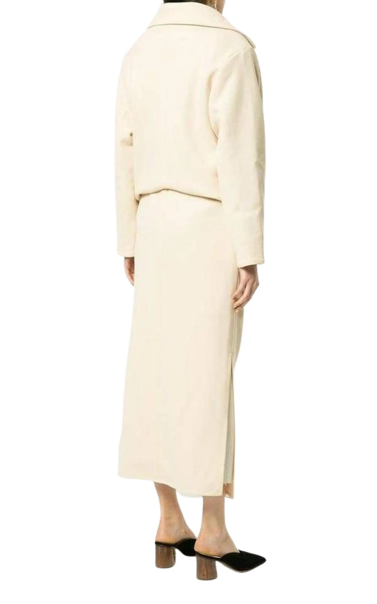 Wrap Front Long Coat